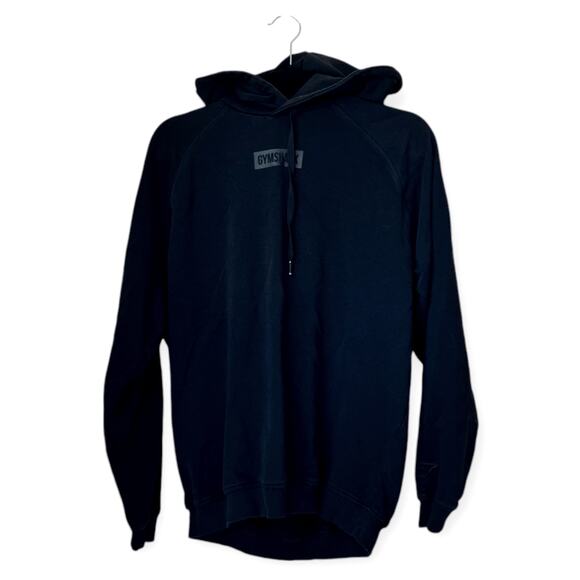 Gymshark Oversized Logo Hoodie Black Size S - Picture 1 of 4